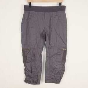 XCVI Wearables Nadia Crop Charcoal Gray Pants Womens Sz M